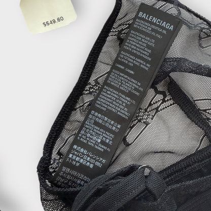 BALENCIAGA - Monogram Tulle Bra