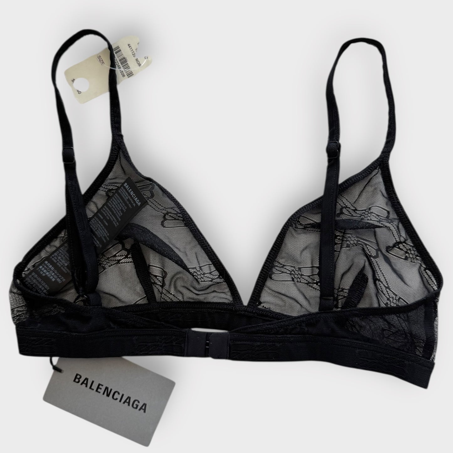 BALENCIAGA - Monogram Tulle Bra