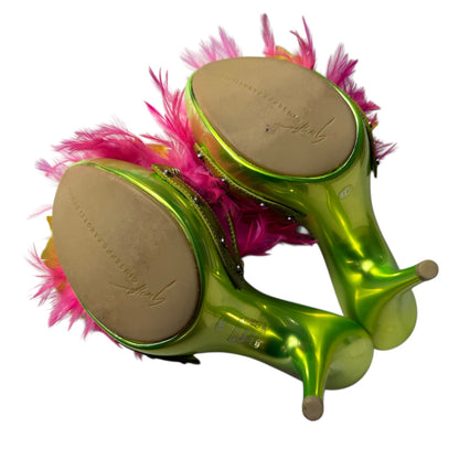 GIUSEPPE ZANOTTI - Y2K 2000s Metallic Flower Mule