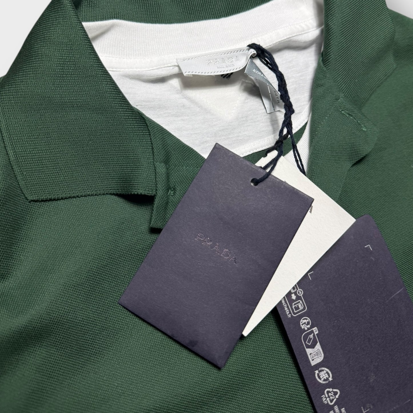 PRADA  - Long-sleeved Cotton Polo