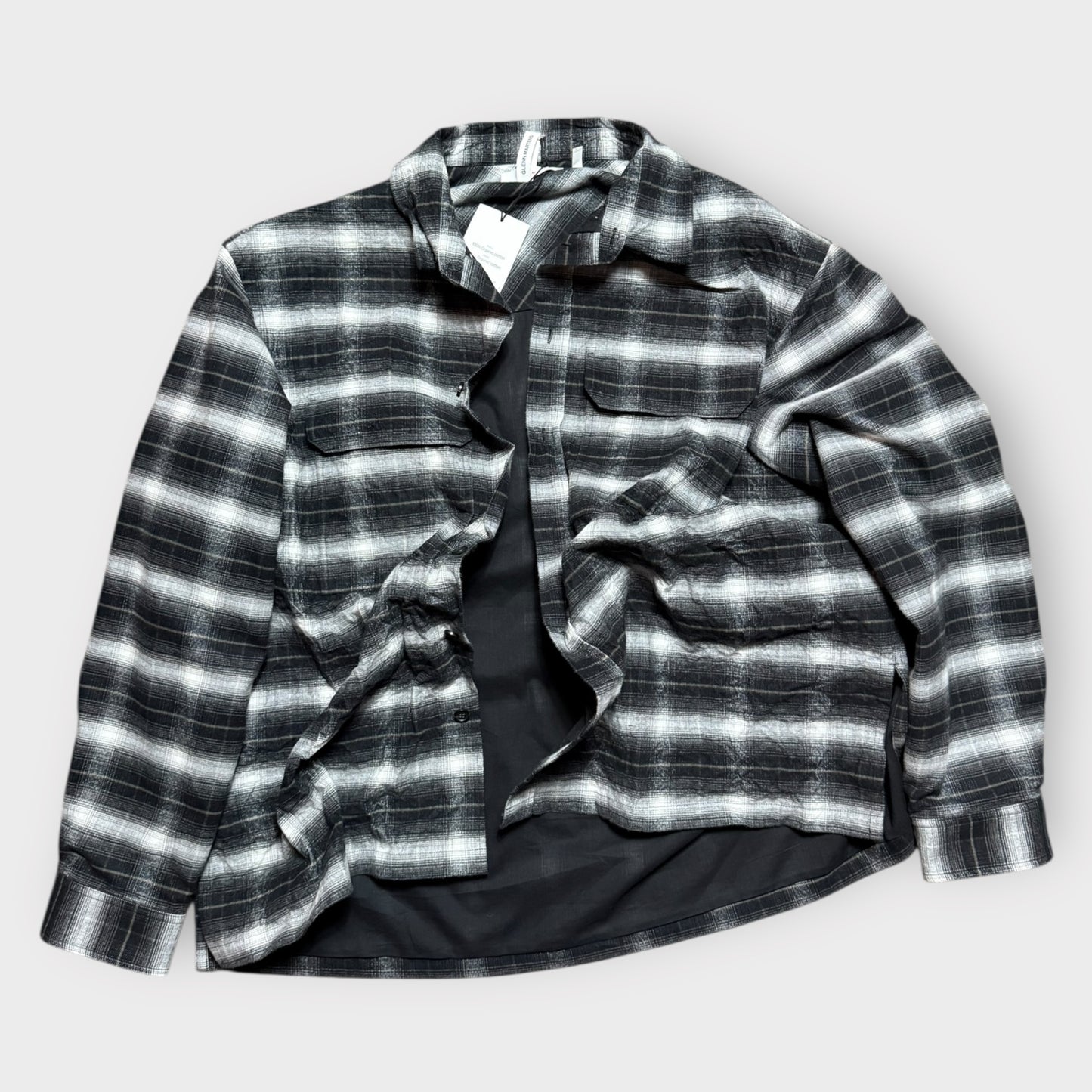 GLENN MARTENS/H&M - Plaid Overshirt Flannel
