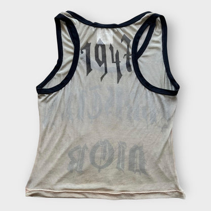 CHRISTIAN DIOR - 2002 Gothic Mesh Tank