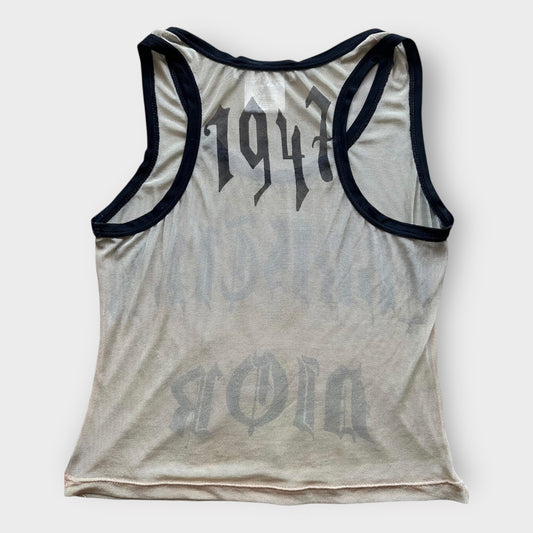 CHRISTIAN DIOR - 2002 Gothic Mesh Tank