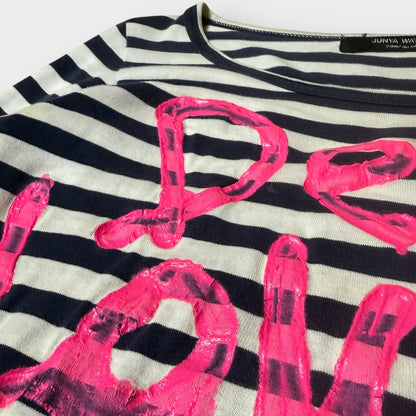 JUNYA WATANABE/COMME DES GARCONS - 2004 "Dear Love" Striped Tee