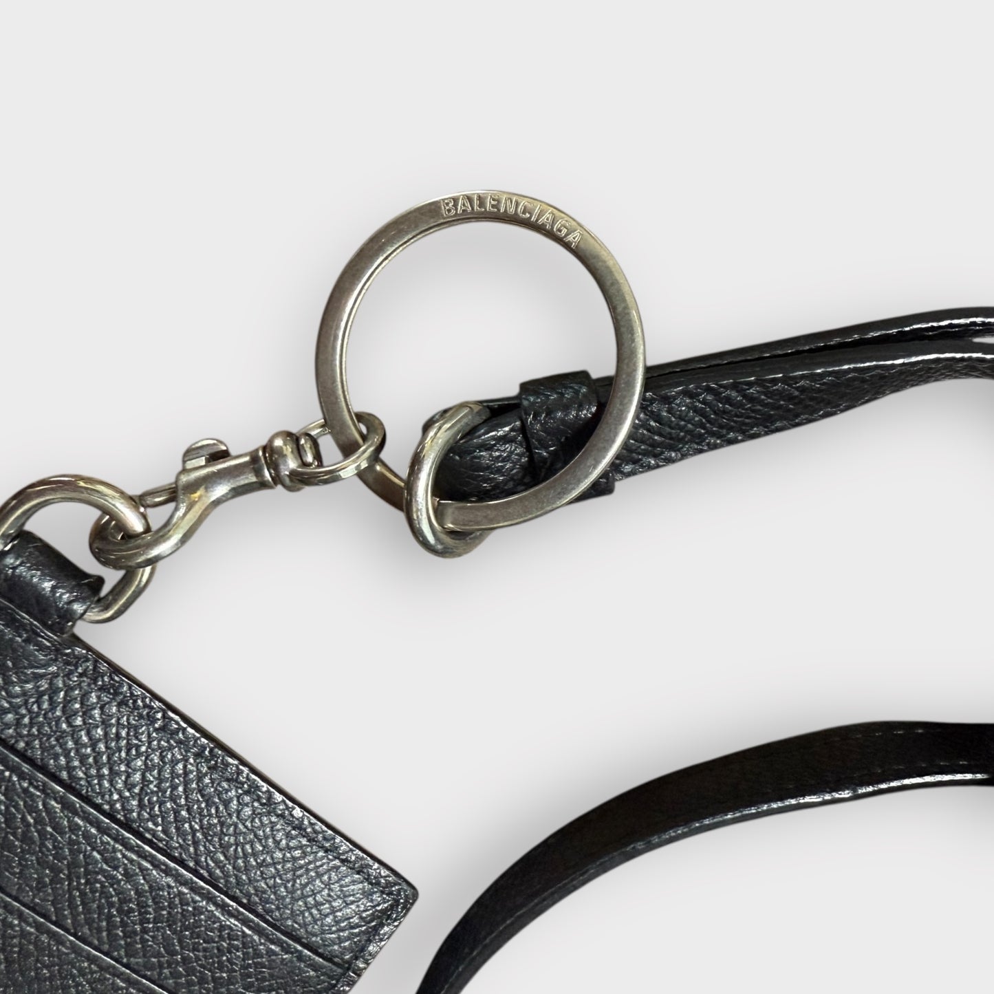 BALENCIAGA - Card Holder on Keychain