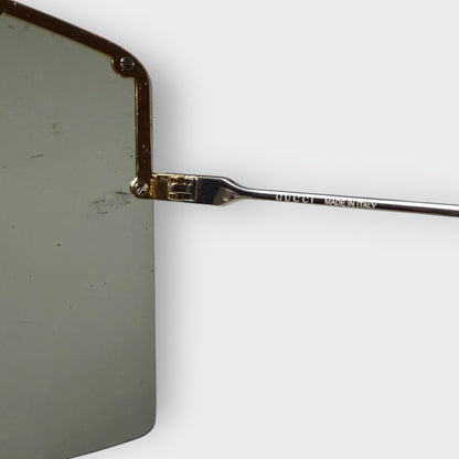 GUCCI - GG 1244S Studded Shield Sunglasses
