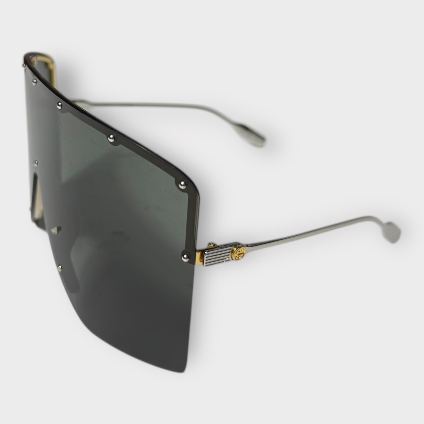 GUCCI - GG 1244S Studded Shield Sunglasses
