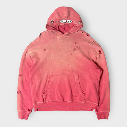 KAPITAL - SS25 Thriller Damaged Studded Hoodie