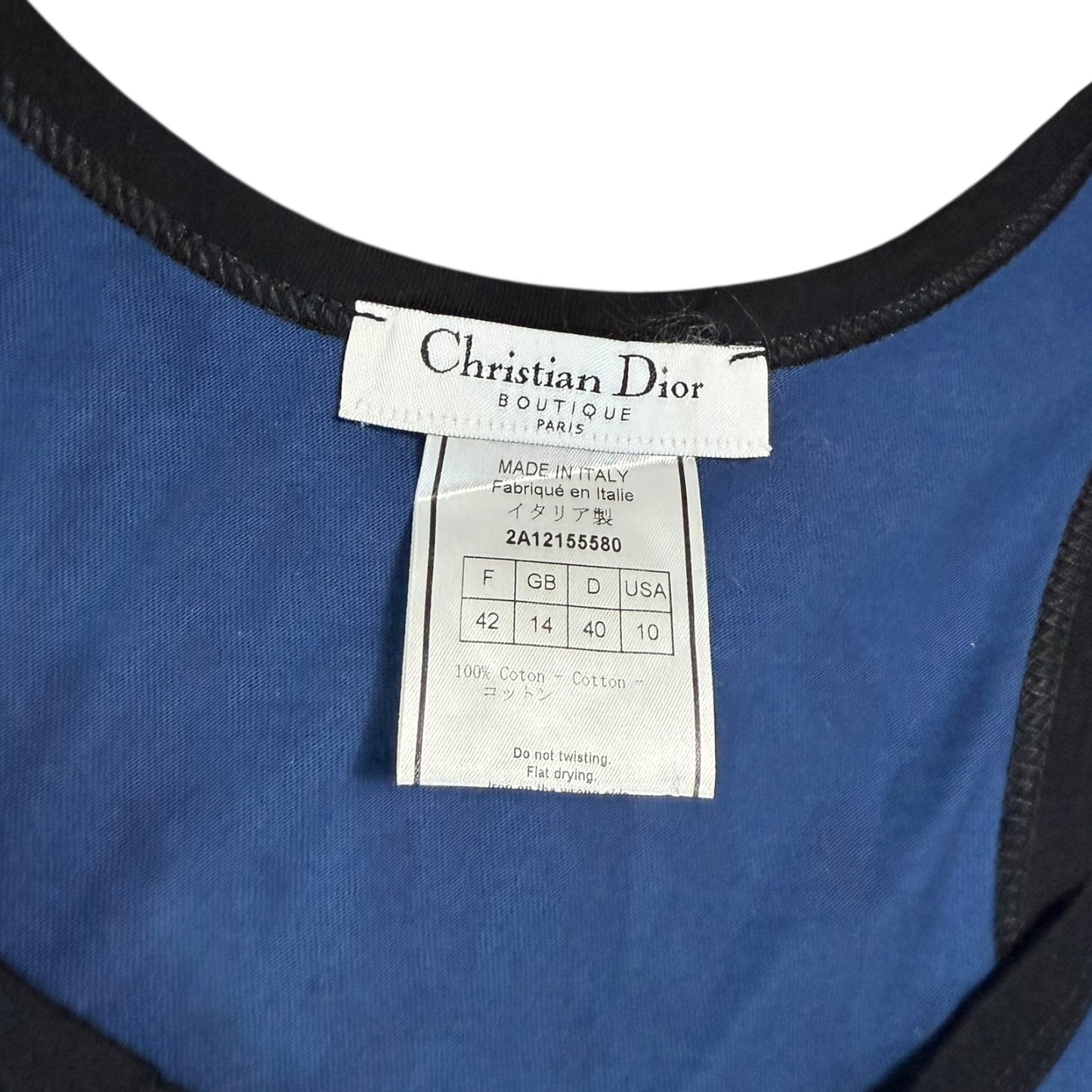 CHRISTIAN DIOR - 2002 Gothic Tank