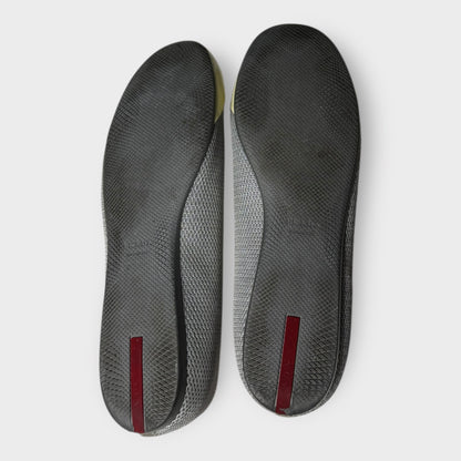 PRADA - Silver Mesh Ballet Shoes